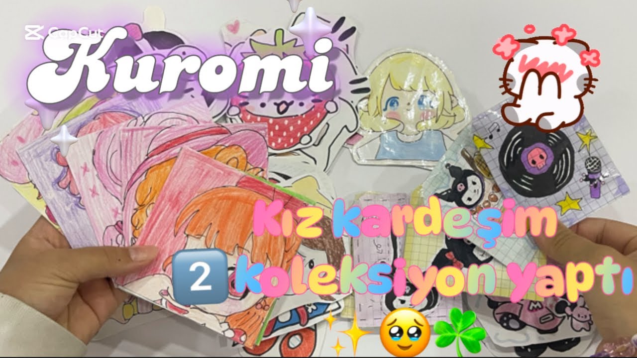💜yeni koleksiyon kuromi💜👧🏻2️⃣koleksiyon yaptı💗✨☘️🌸💗🥹😇💐3️⃣tane yeni koleksiyon 😳😱🤗@kawaiipaperdiy