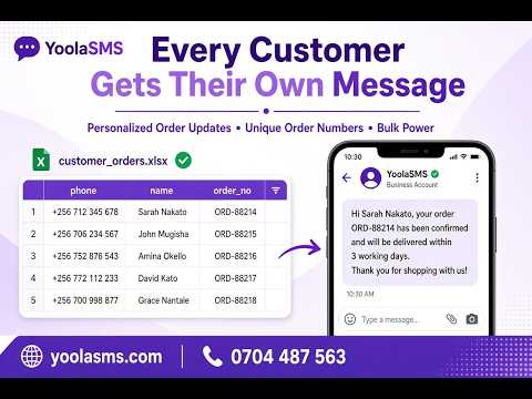 How to Send Bulk SMS in 60 Seconds (Excel Method) | YoolaSMS Uganda