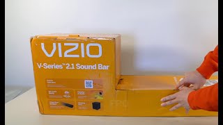 Vizio V-Series 2.1 Compact Sound Bar Unboxing & Sound Test