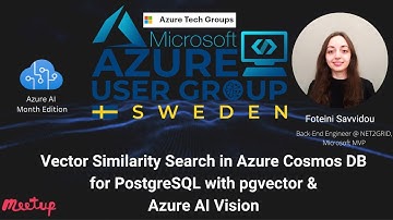 Vector Similarity Search in Azure Cosmos DB for PostgreSQL with pgvector & Azure AI Vision