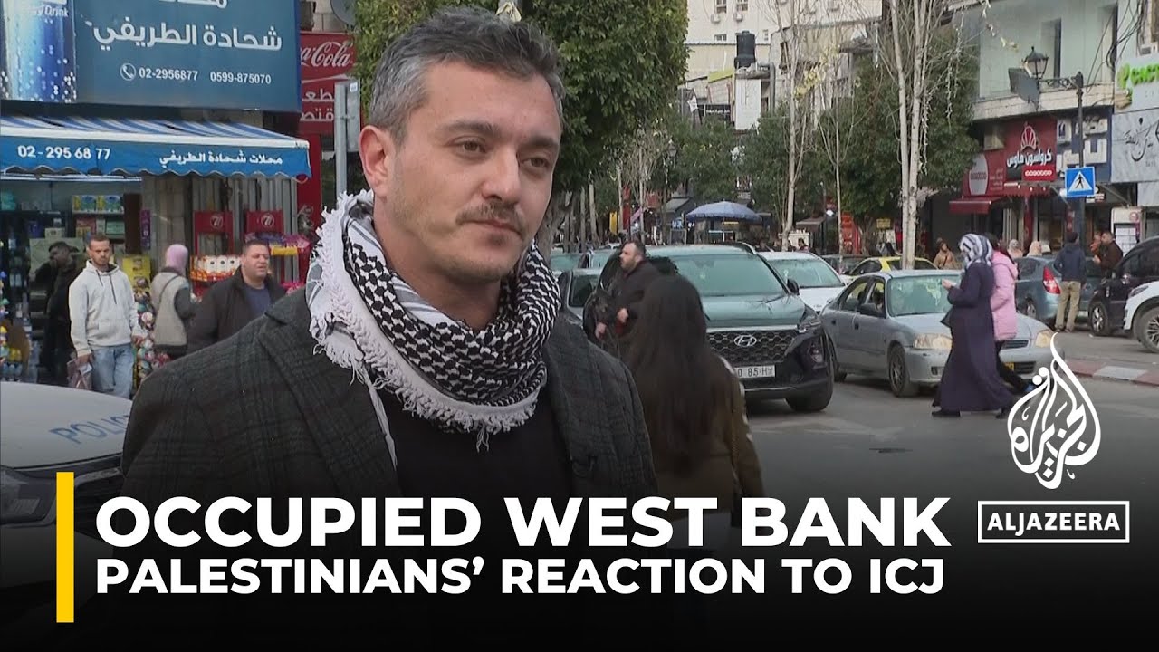 يعرب الفلسطينيون في الضفة الغربية المحتلة عن شكوكهم بشأن إجراءات محكمة العدل الدولية.
