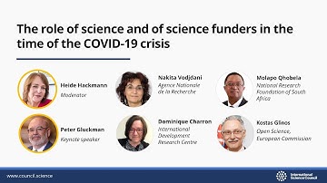 Webinar: The role of science and of science funders in the time of the COVID 19 crisis