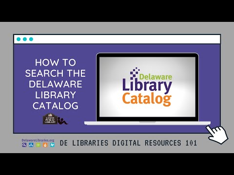 How to Search for a Book in the Delaware Library Catalog