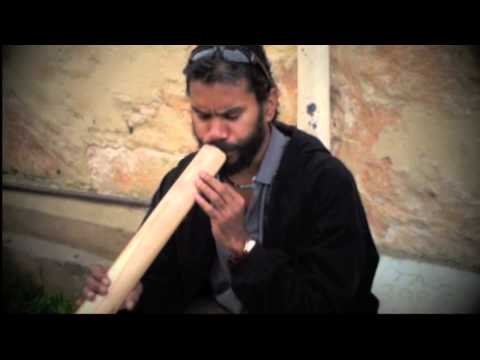 Didgeridoo Busker at the Fremantle Markets, Western Australia