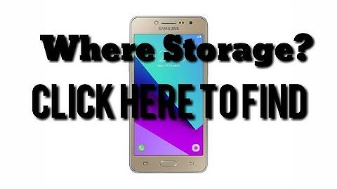 How To Find Storage Setting On J2 Prime