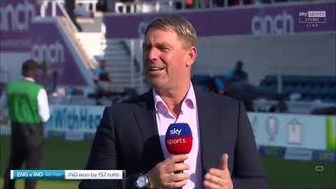 Incredible reaction by Nasser Hussain  on Indian bowling