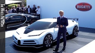 Bugatti Centodieci Full Press Conference at the Quail + Interviews