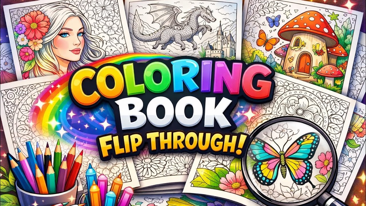 Hey Crafty Crew! ~ Fourth Wing Coloring Book Flip Through - YouTube