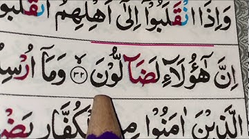 Surah Al-Mutaffifin/Ayat 31-36/ repeating 5 times/ سورة المطففين