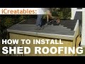 How To Build A Shed - Part 9 - Install Asphalt Shingles On Shed Roof