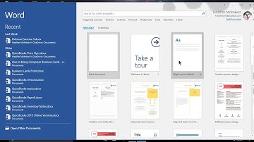 Microsoft Word 2016 - Tip # 1 Bypassing the Start Screen and Opening Directly to a New Document