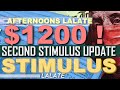 LATEST! SECOND STIMULUS CHECK | SSI & SSDI SS SSA Veterans ! | Second Stimulus Package GOOD NEWS ?!