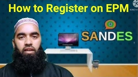How to Register on EPM Portal