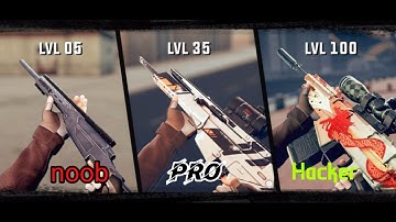 Noob Vs pro Vs hacker sniper 3D shooter game