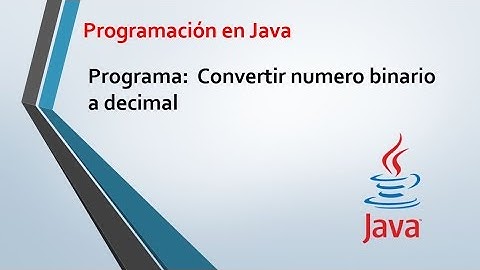 Convertir numero binario a decimal en java