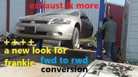 exhaust plus a new look for frankie 06 monte fwd to rwd conversion project frankenstien 17