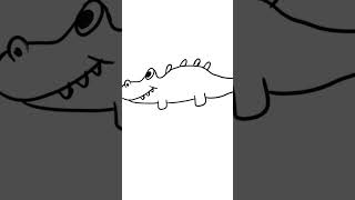 #easydrawing #doodle #shorts Draw a simple Crocodile