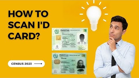 ID Card Scan Karne Ka Tarika | How to scan CNIC | Census 2023 | Enumeration