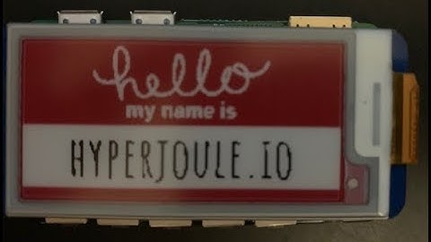 Using an e-paper display with a Pimoroni button shim