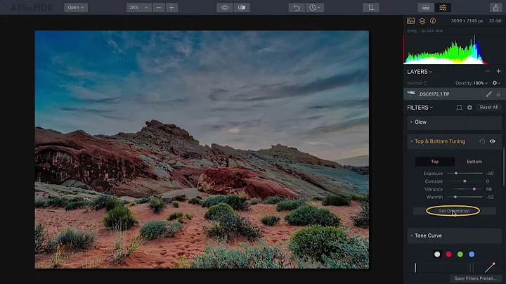 Enhancing Skies with Top & Bottom Tuning and the Polarizing Filters  in Aurora HDR 2018
