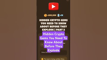 Hidden Crypto Gems You Need To Know About Before They Explode | MemeFi Video Code