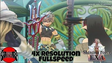 AetherSX2 Emulator, Shining Force Exa, POCO F3, 4x resolution / Fullspeed, Snapdragon 870.