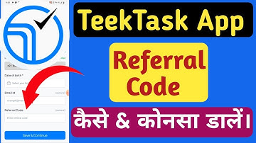 TeekTask App Referral Code