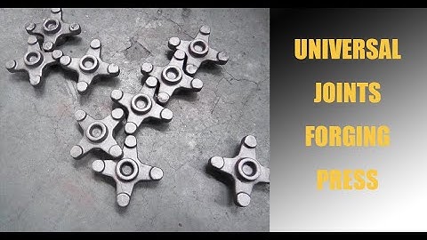 Forged universal joints forging on electric screw close die forging press