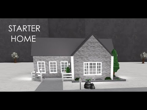 Welcome to Bloxburg Starter Home I Speed Build YouTube