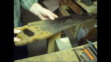 Rip Saw Sharpening Setting the Teeth Pt 3 of 3 - a video tutorial from Old Sneelock