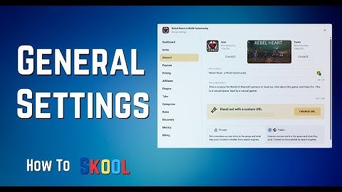 General Settings in Skool Explained in 4 Minutes!