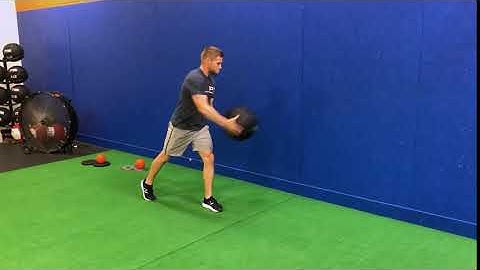 Split Stance Anti Rotation Med Ball Scoop Toss