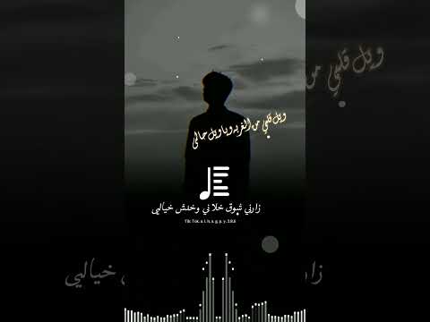 ويل قلبي من الغربه وياويل حالى