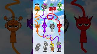 Plants Vs Zombies Connect To Correct Incredibox Sprunki Color