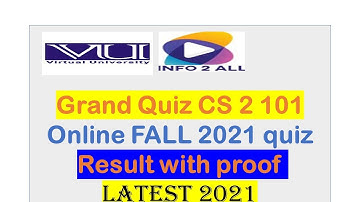 Cs101 grand quiz 2 2021