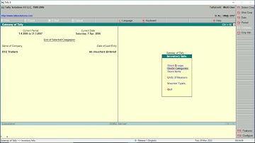 Tally ERP9:-Delete Stock Group, Sub-Group, Category, Item and Unit | Function of ALT+DELETE in Tally