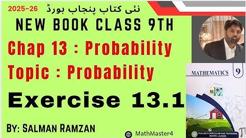 Class 9th | New Book Math 2025 | Punjab Board Chap 13 | Probability | Exercise 13.1 