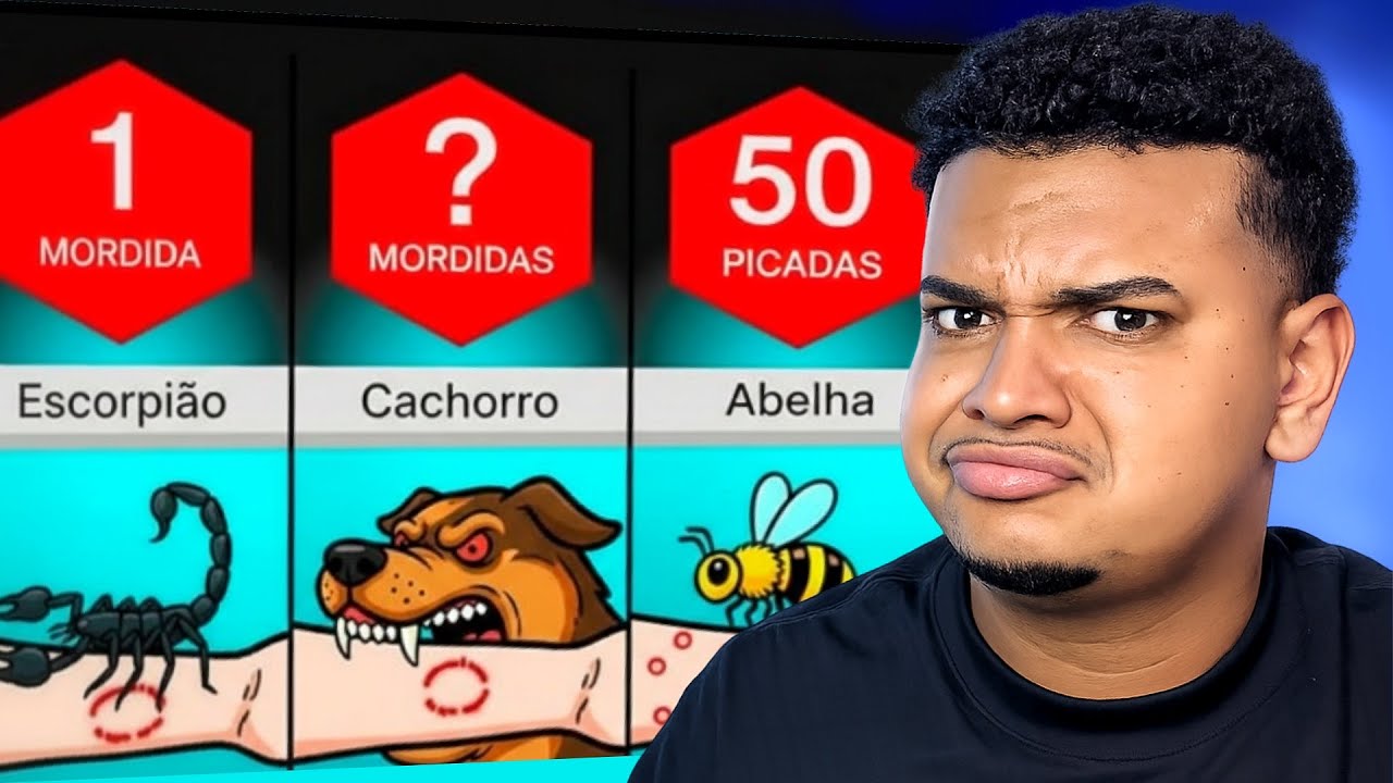 Quantas mordidas desses animais te MATARIAM?