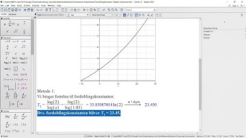 Fordoblingskonstant i Maple