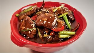 Мясо по-монгольски. Рецепт Димы Кулинахера. Mongolian Beef. English Subtitles.