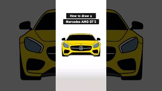 How To Draw A Mercedes Car Easy Amg Gt S Step By Step Car Drawing