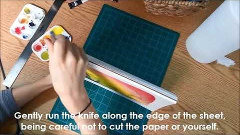 How to Remove Sheets from Watercolor Blocks