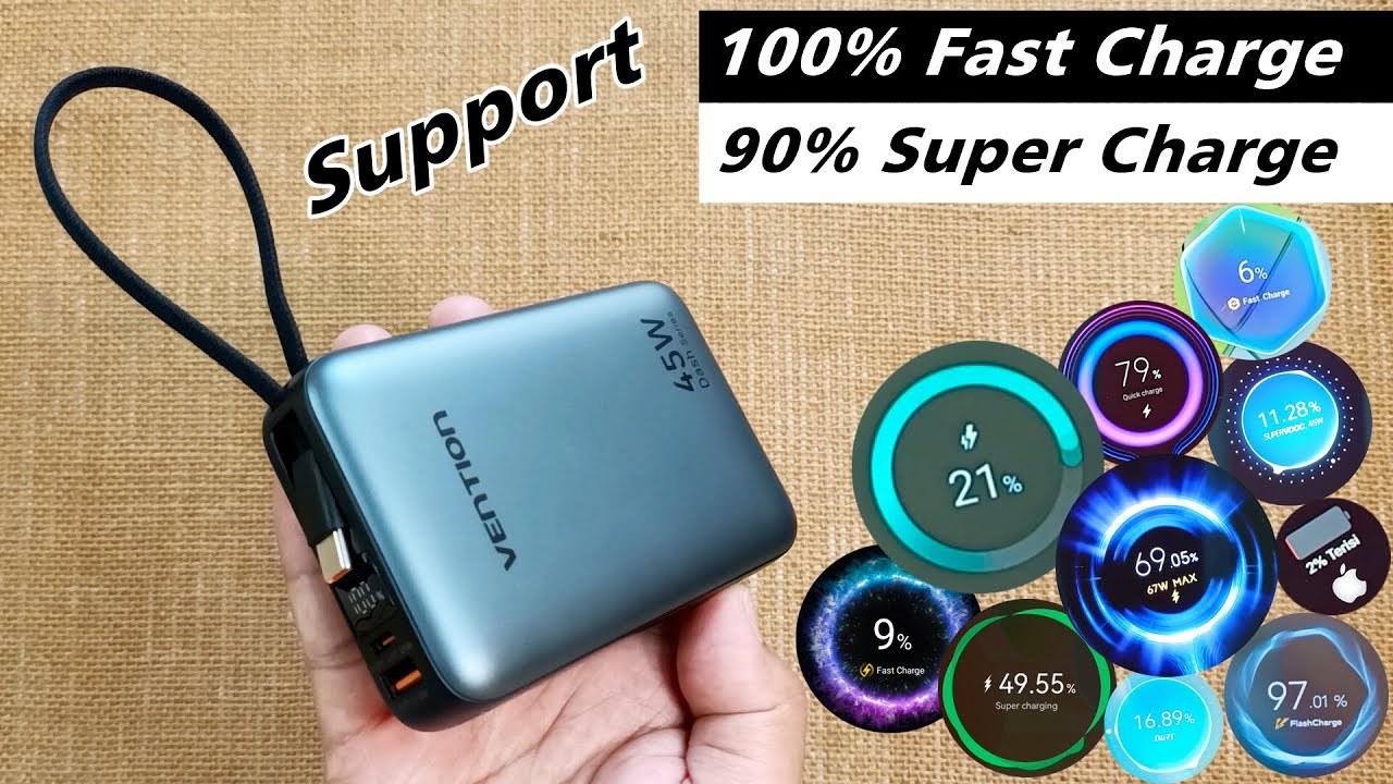 Tes Powerbank Vention Dash PowerPro 45w 20000mAh CCC | TurboCharge ...