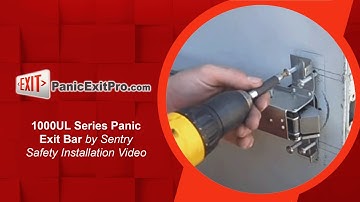How To Install 1000UL Series Panic Exit Bar by Sentry Safety Hardware