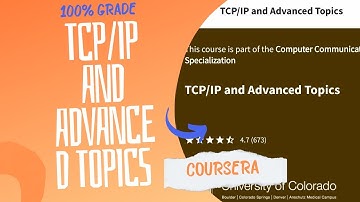 TCP/IP and Advanced Topics | University of Collorado | Coursera | week(1-5) |100% grade | Charan Sai