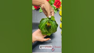 Festival decoration ideas with mango leaves | maavidakula thoranam ideas #festivaldecorationideas