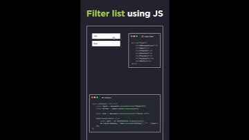 Filter list using Js #coding #programming #html #code #css3 #js #html5 #trending #tutorial