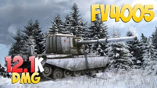 FV4005 - 4 Kills 12.1K DMG - Almost like normal! - World Of Tanks