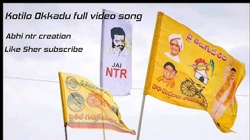 Kotilo Okkadu full video song//jr ntr//abhi ntr creation//🥰✨