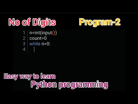 No of digits in given number || python programming 🐉 - YouTube